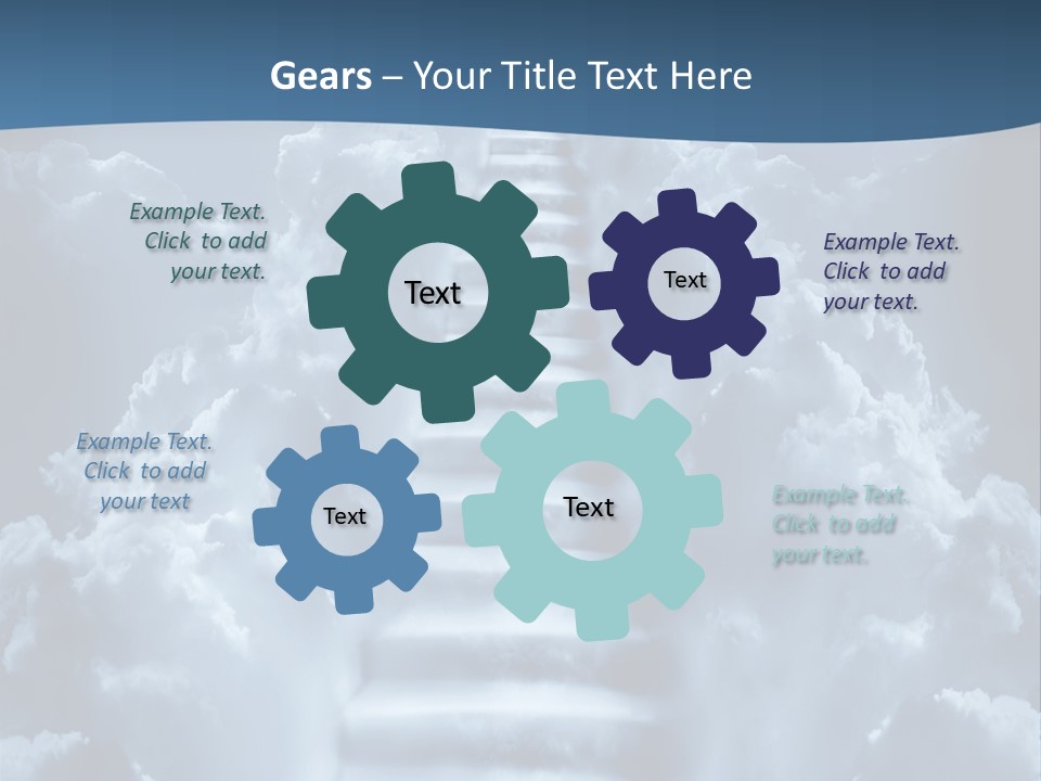 Rise Staircase Concept PowerPoint Template