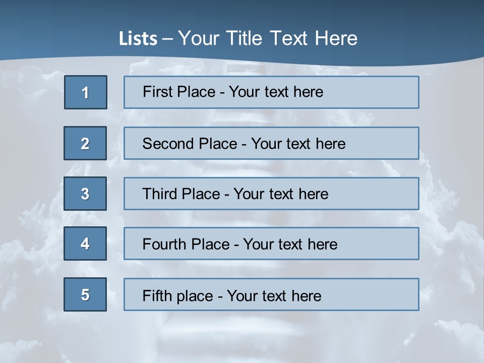 Rise Staircase Concept PowerPoint Template