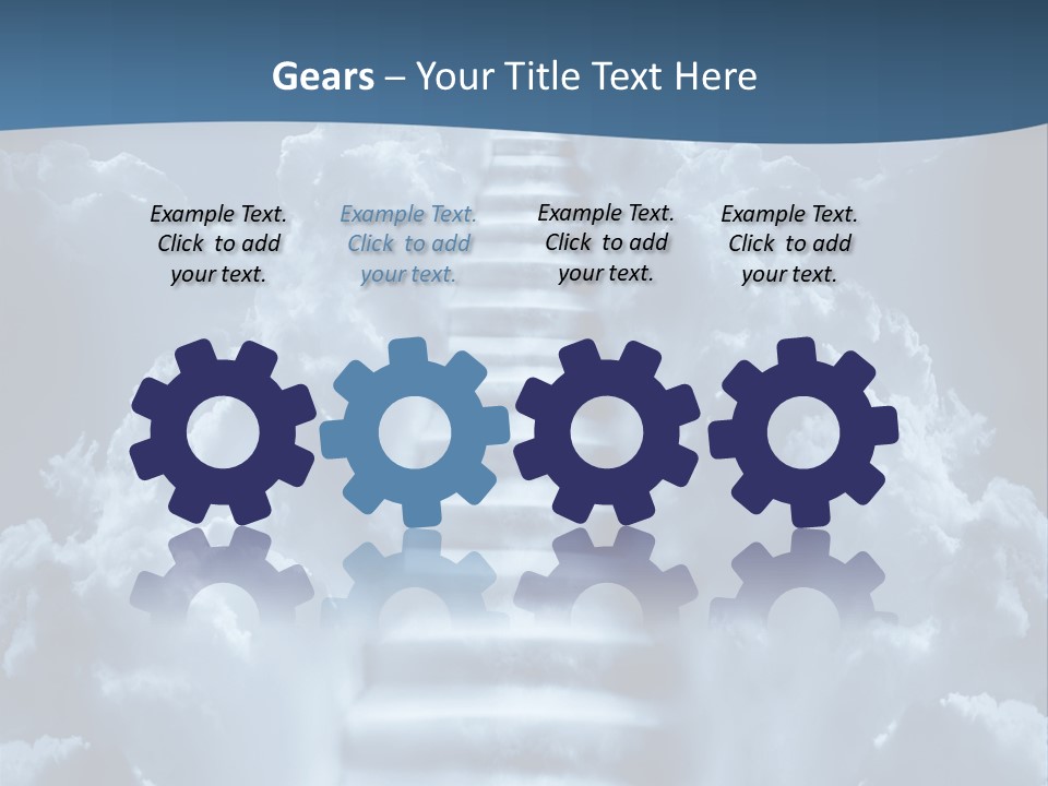 Rise Staircase Concept PowerPoint Template