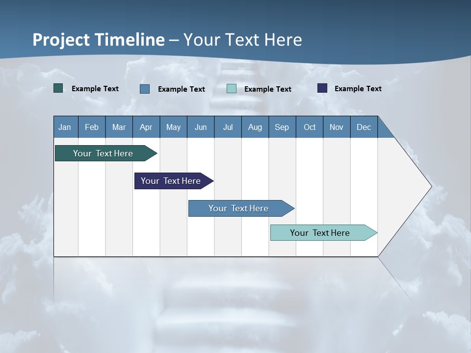 Rise Staircase Concept PowerPoint Template