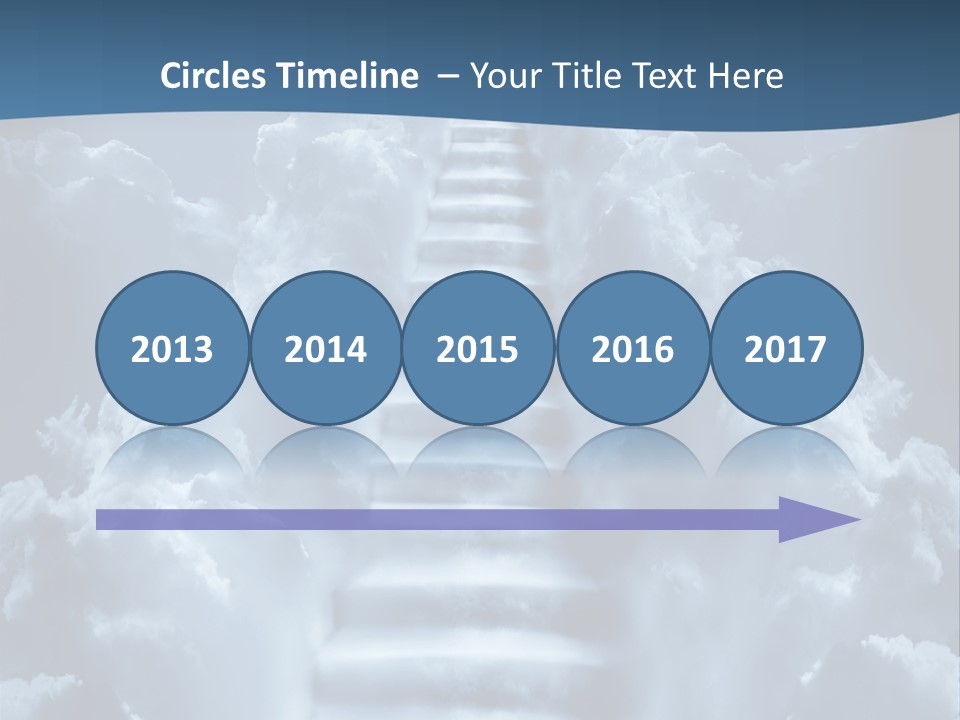 Rise Staircase Concept PowerPoint Template