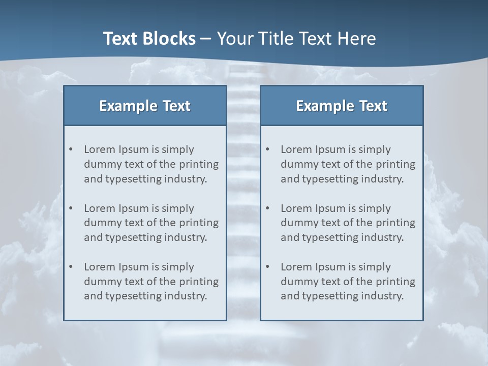 Rise Staircase Concept PowerPoint Template