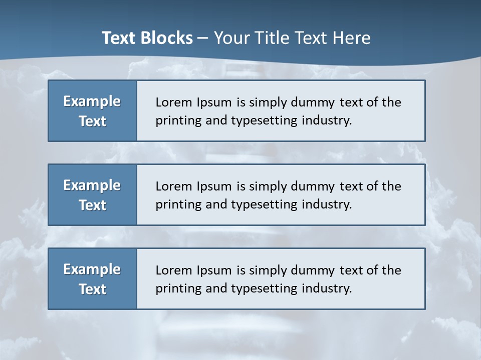 Rise Staircase Concept PowerPoint Template