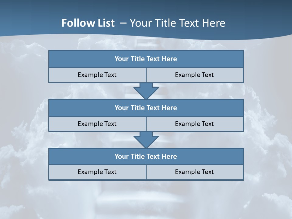 Rise Staircase Concept PowerPoint Template