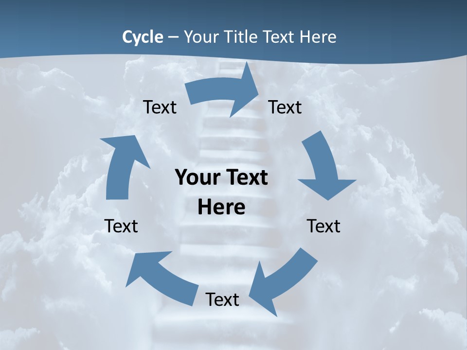 Rise Staircase Concept PowerPoint Template