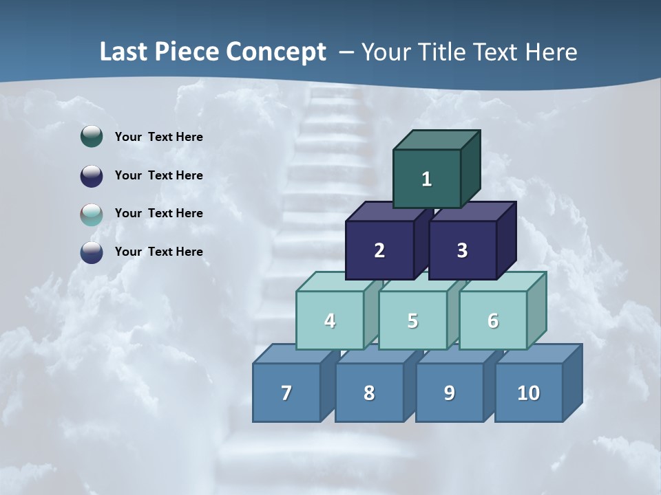 Rise Staircase Concept PowerPoint Template