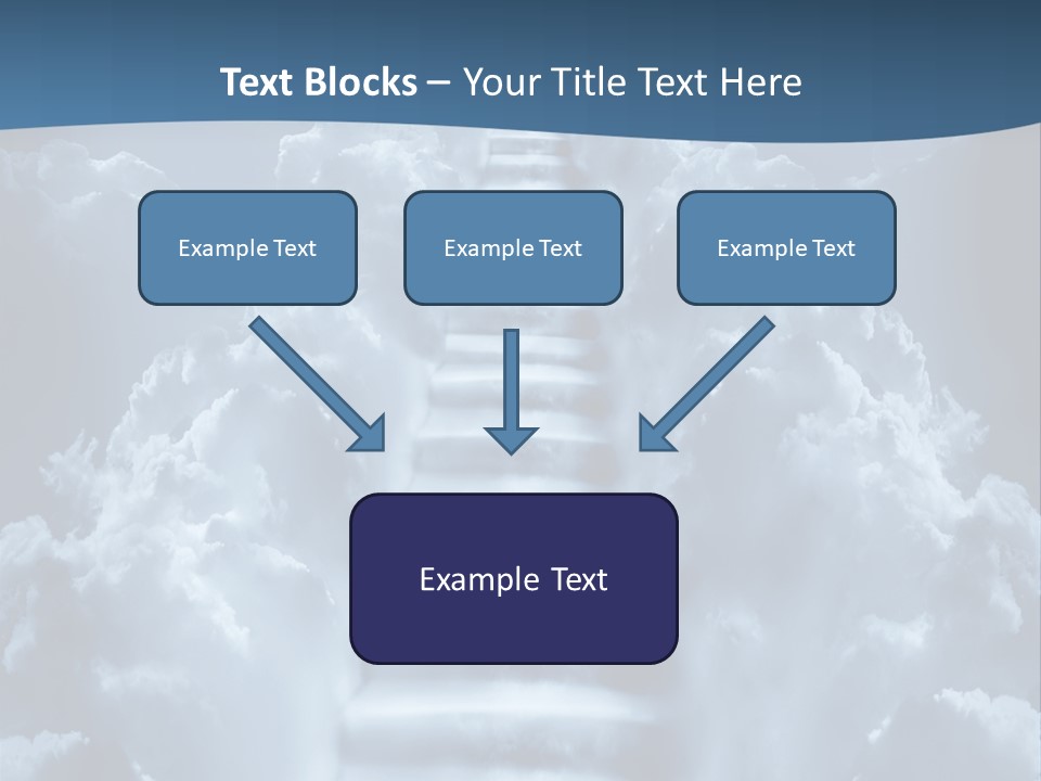 Rise Staircase Concept PowerPoint Template