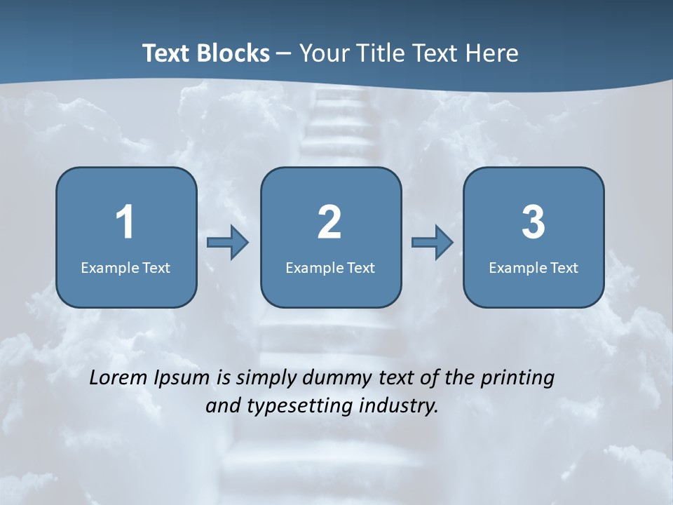 Rise Staircase Concept PowerPoint Template