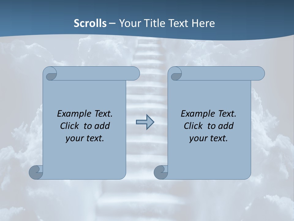 Rise Staircase Concept PowerPoint Template