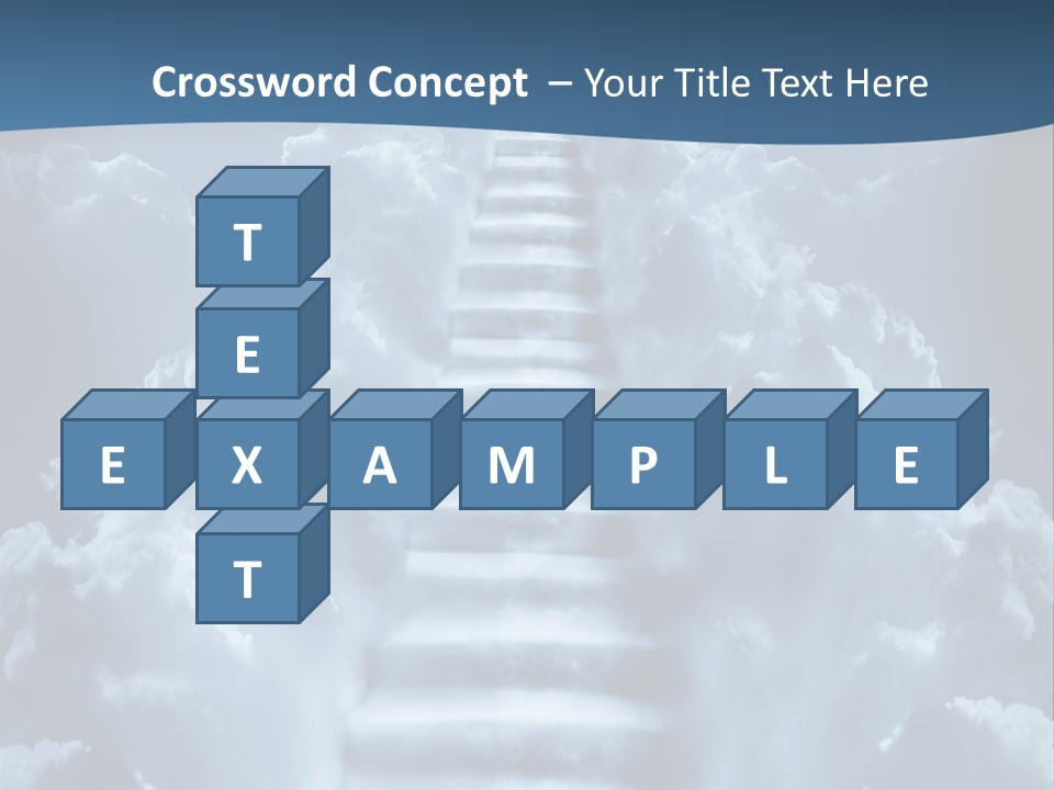 Rise Staircase Concept PowerPoint Template