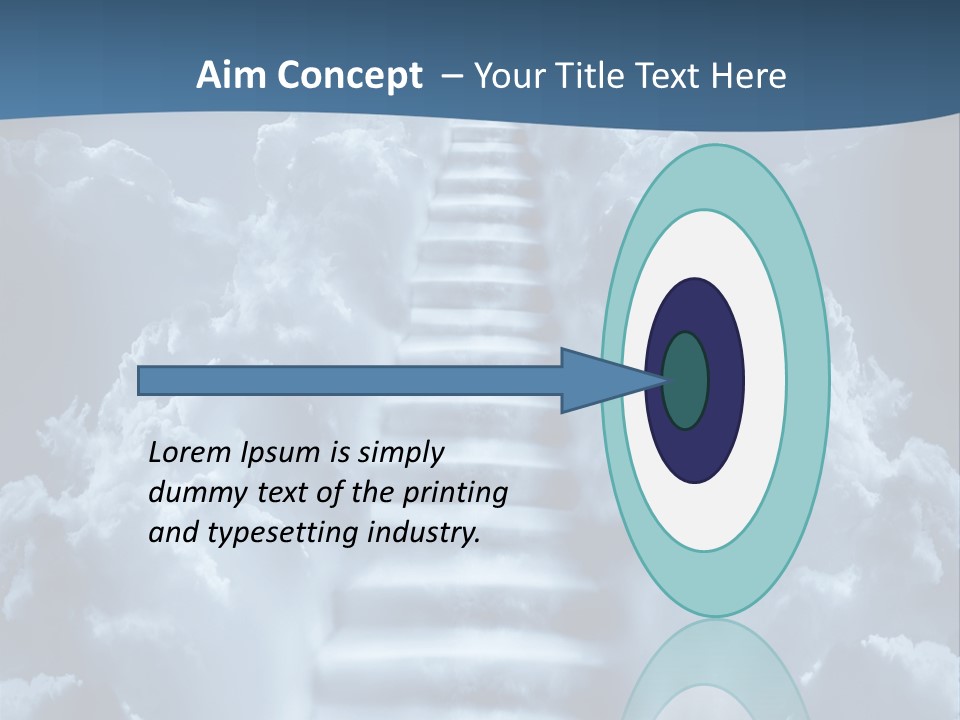 Rise Staircase Concept PowerPoint Template