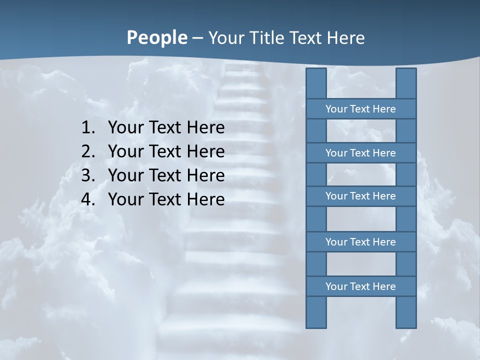 Rise Staircase Concept PowerPoint Template