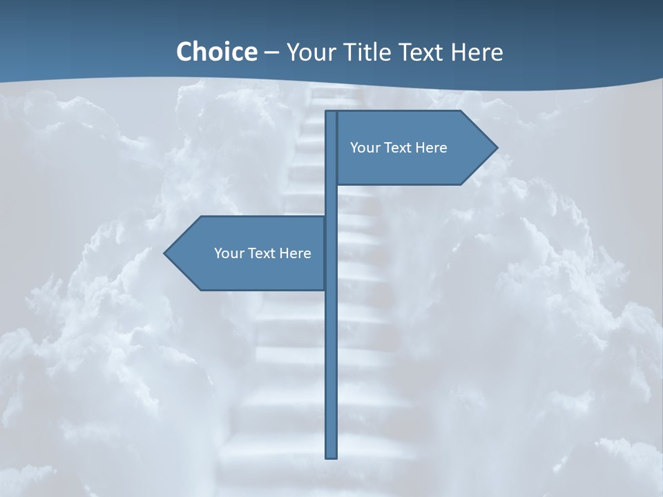 Rise Staircase Concept PowerPoint Template