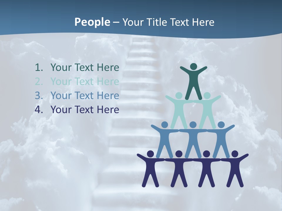 Rise Staircase Concept PowerPoint Template