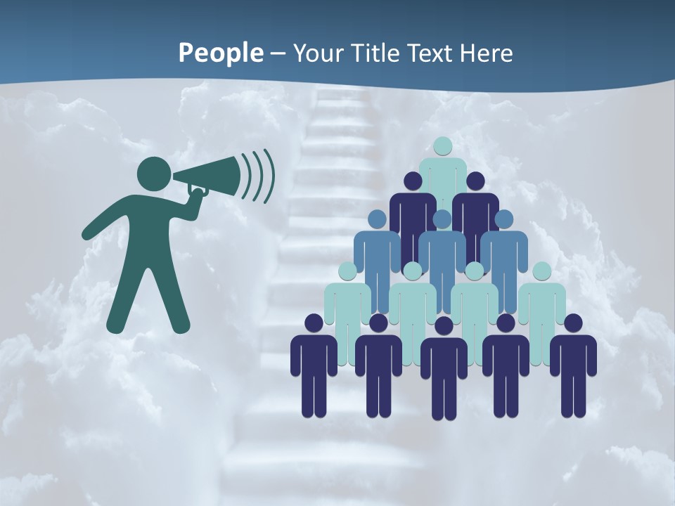 Rise Staircase Concept PowerPoint Template