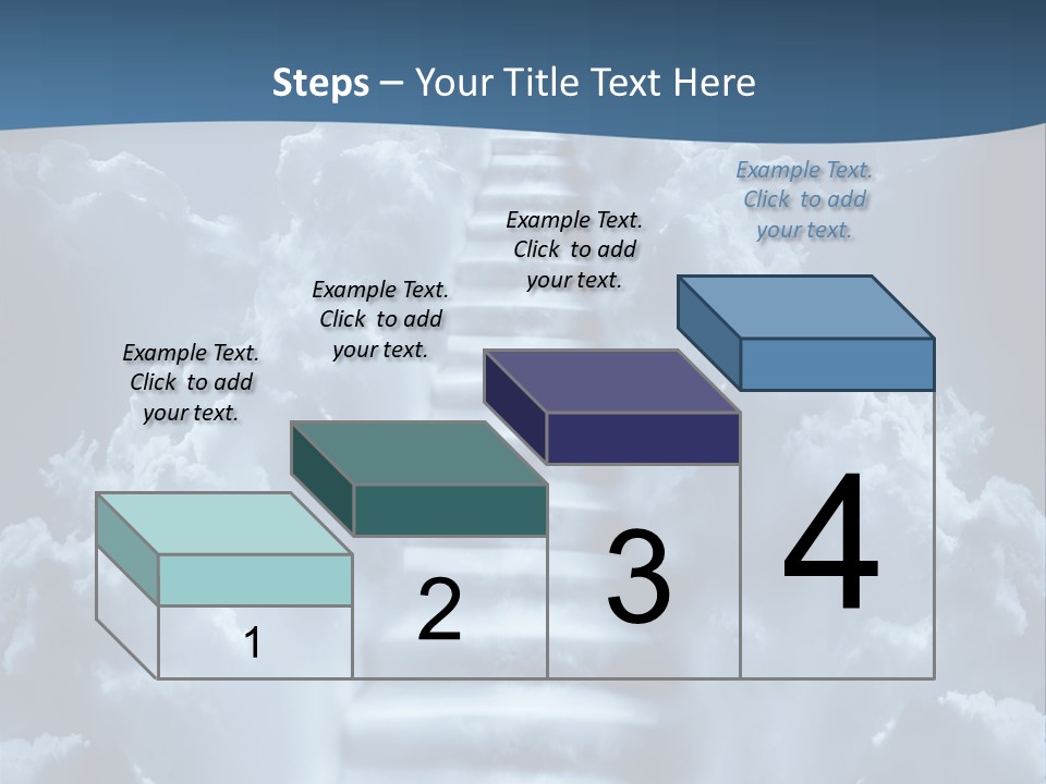 Rise Staircase Concept PowerPoint Template