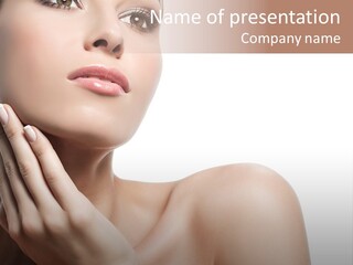 Shot Portrait Lady PowerPoint Template