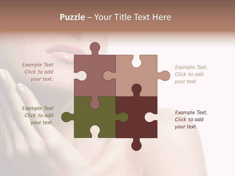 Shot Portrait Lady PowerPoint Template