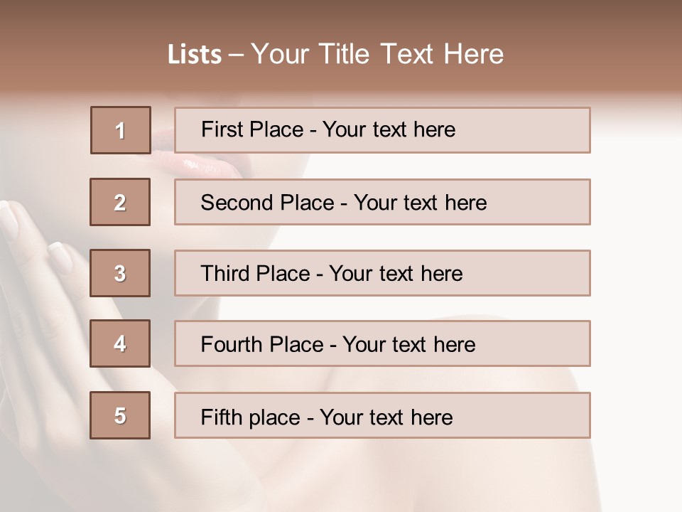 Shot Portrait Lady PowerPoint Template