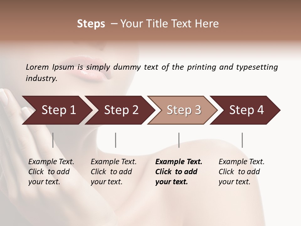 Shot Portrait Lady PowerPoint Template