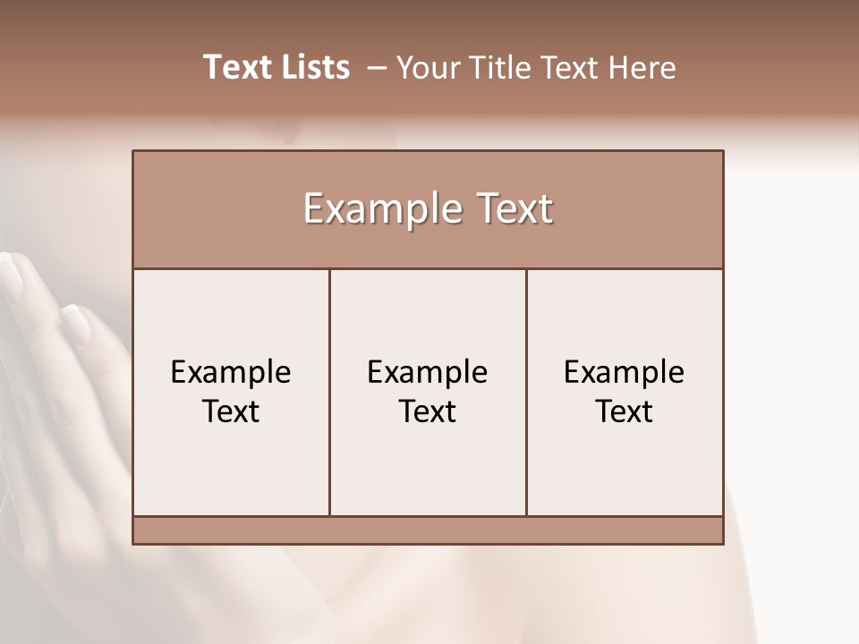 Shot Portrait Lady PowerPoint Template