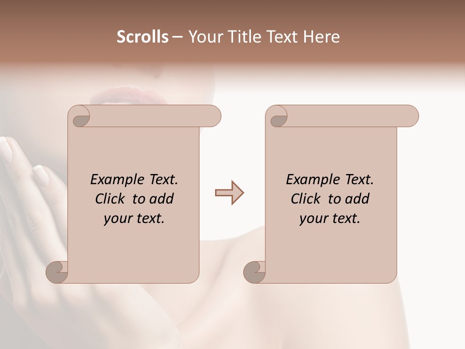 Shot Portrait Lady PowerPoint Template