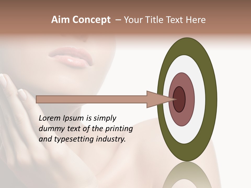 Shot Portrait Lady PowerPoint Template