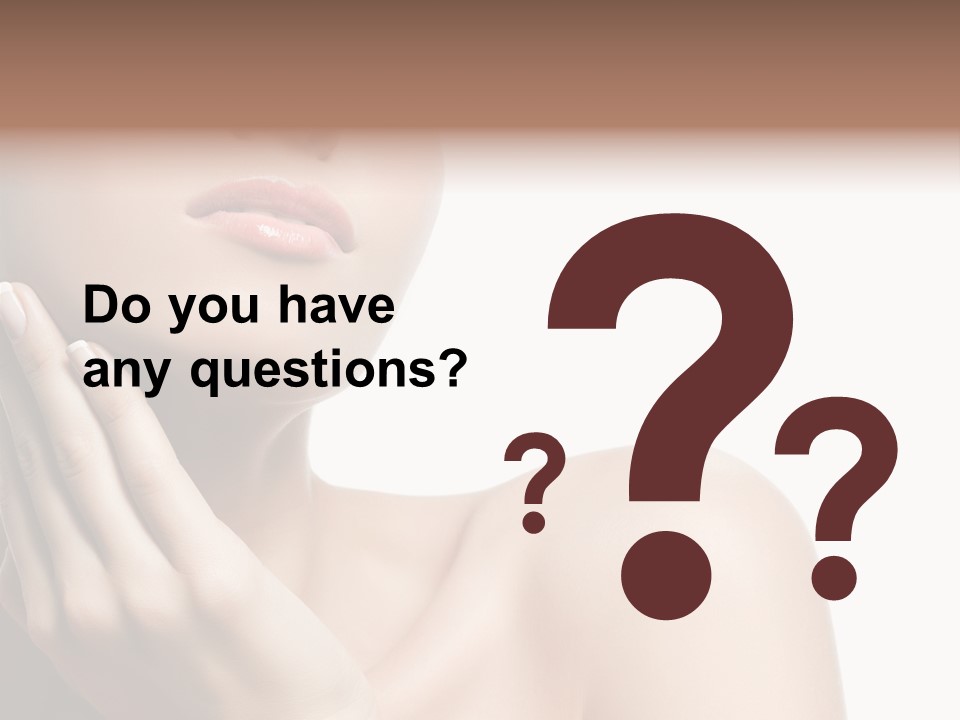 Shot Portrait Lady PowerPoint Template