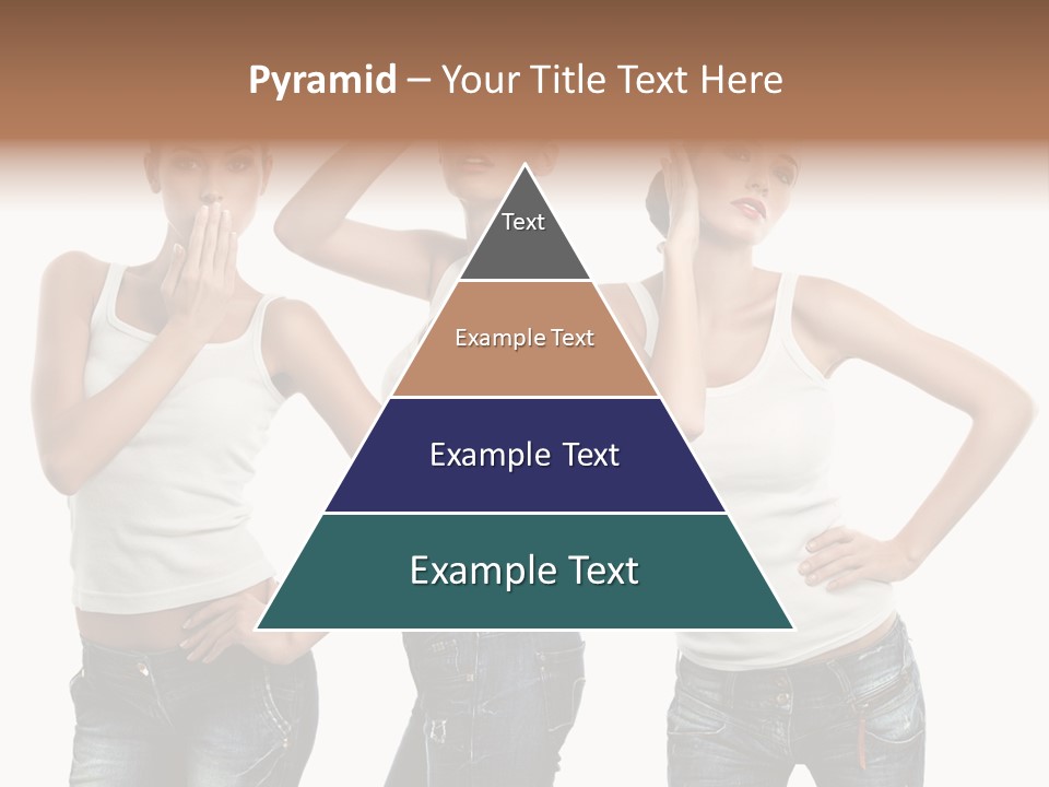 Lady Friends White PowerPoint Template