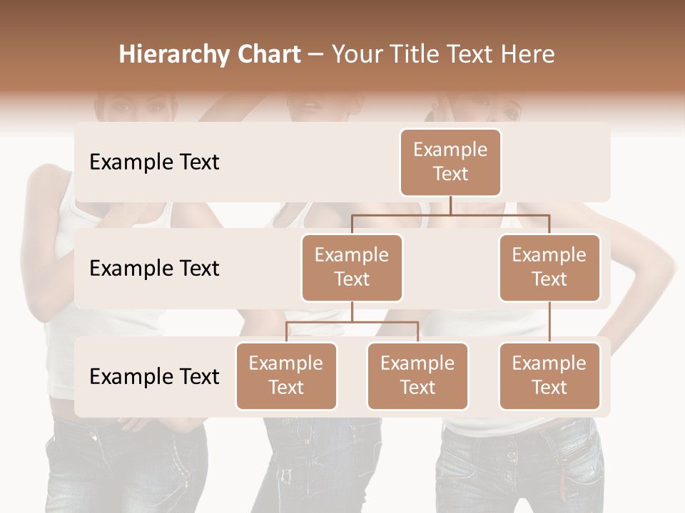 Lady Friends White PowerPoint Template