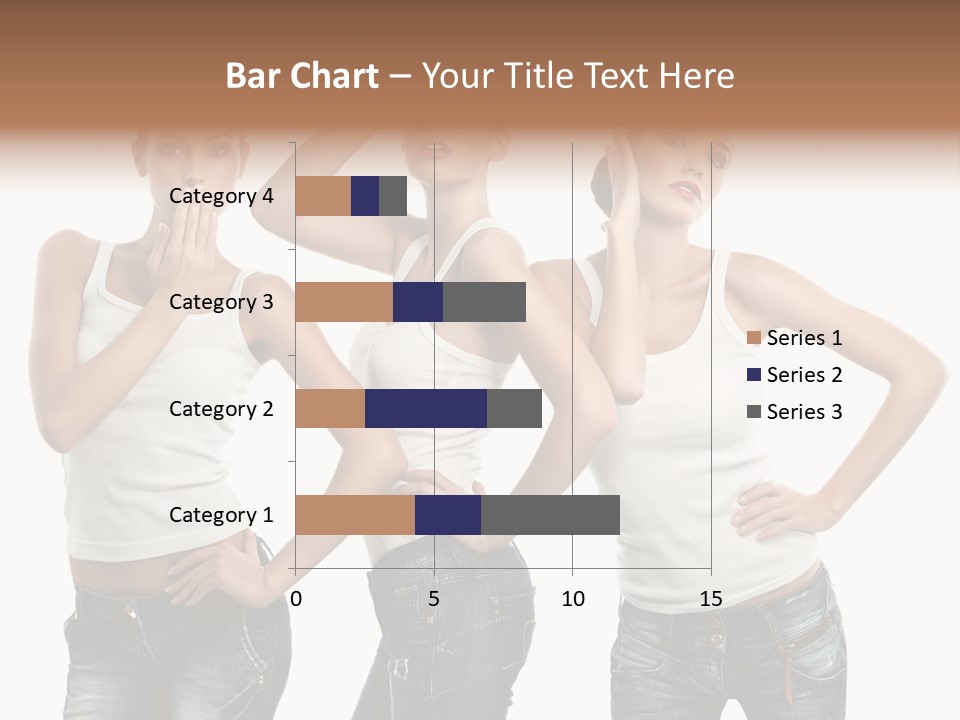 Lady Friends White PowerPoint Template