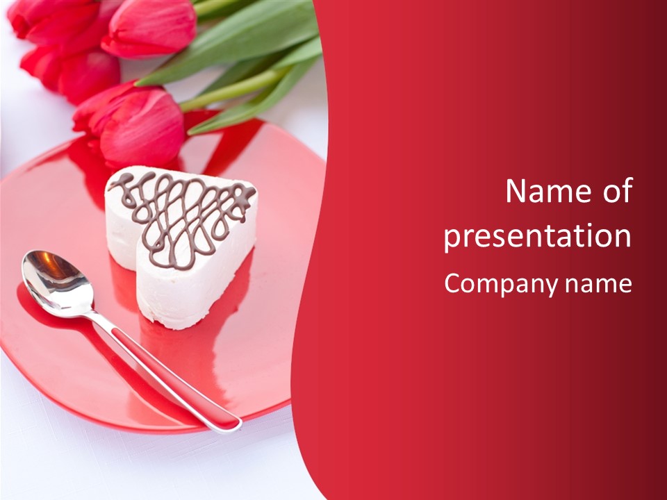 Flowers Tulip Souffle PowerPoint Template