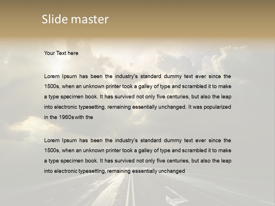 Trucking Contrast Scenics PowerPoint Template