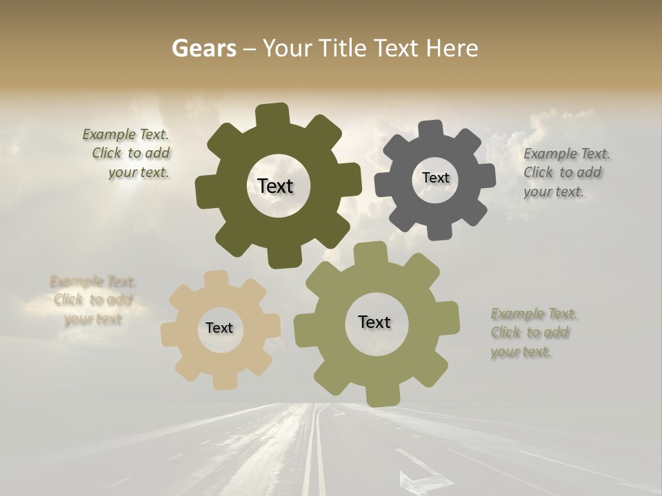 Trucking Contrast Scenics PowerPoint Template