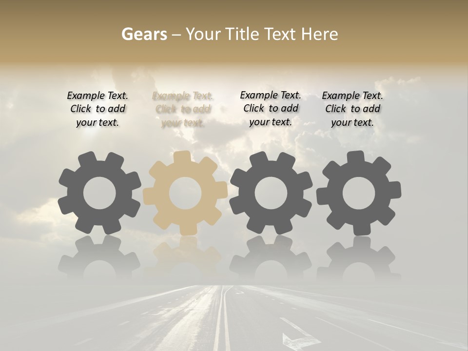 Trucking Contrast Scenics PowerPoint Template