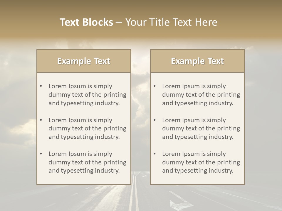 Trucking Contrast Scenics PowerPoint Template