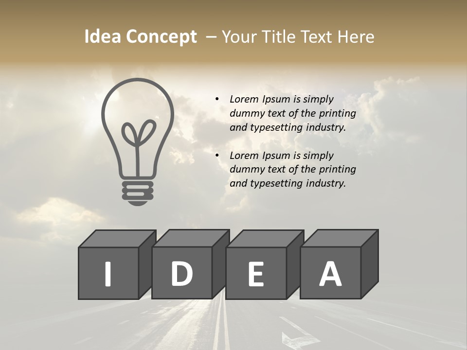 Trucking Contrast Scenics PowerPoint Template