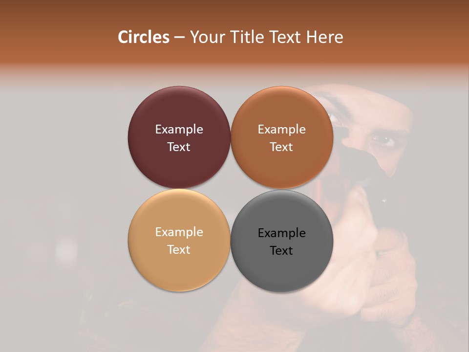 Armor Warrior Aiming PowerPoint Template