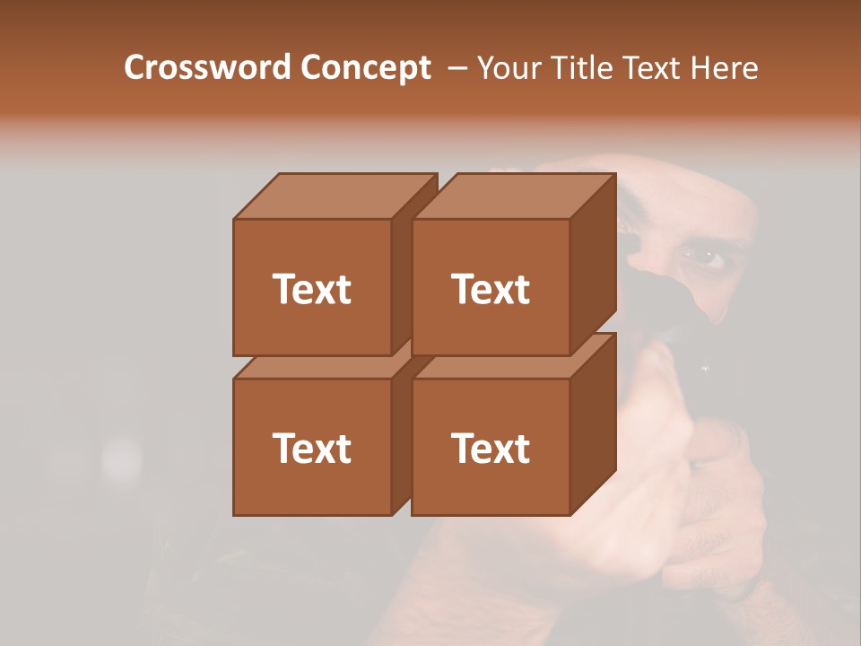 Armor Warrior Aiming PowerPoint Template