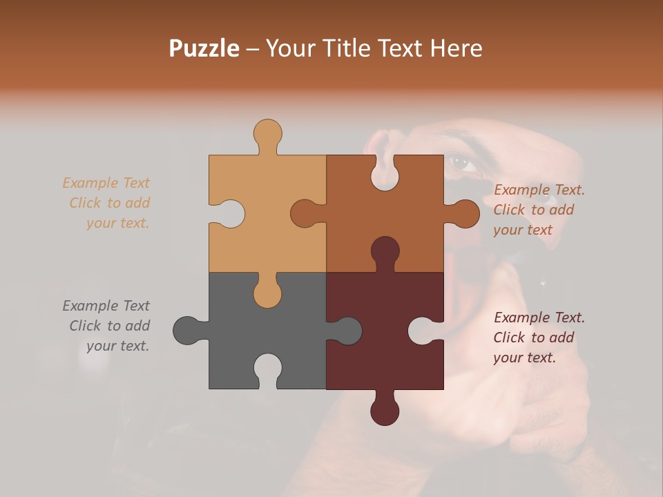 Armor Warrior Aiming PowerPoint Template