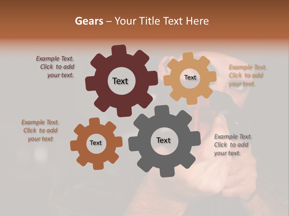 Armor Warrior Aiming PowerPoint Template