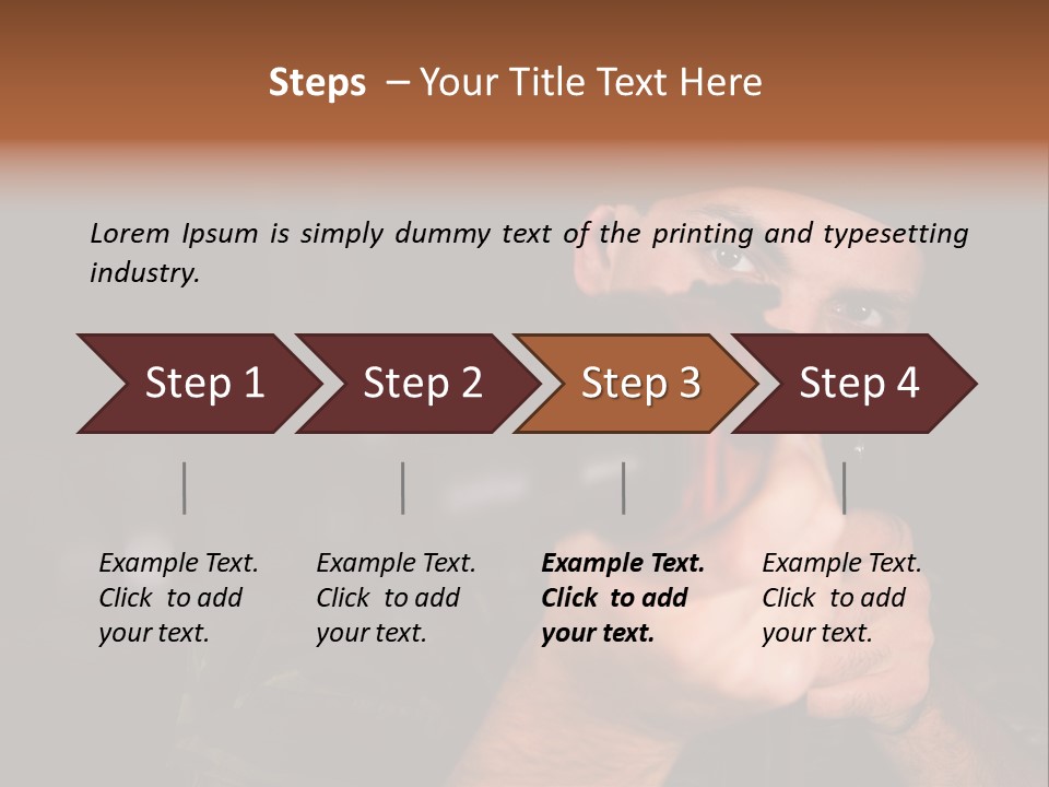 Armor Warrior Aiming PowerPoint Template