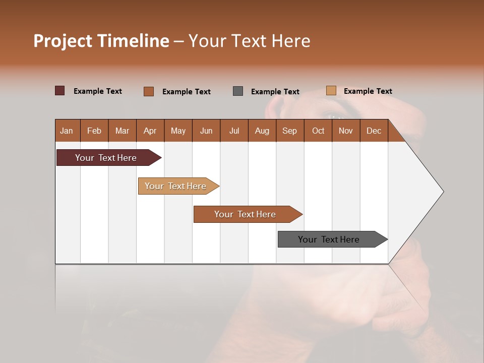 Armor Warrior Aiming PowerPoint Template