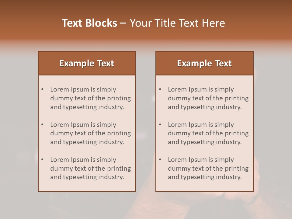 Armor Warrior Aiming PowerPoint Template