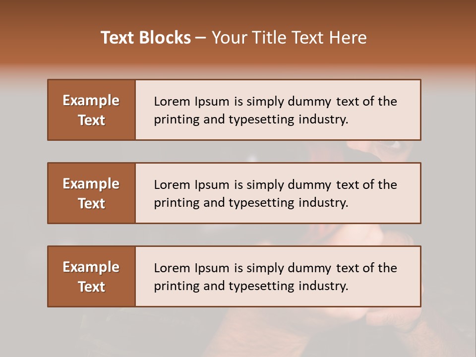 Armor Warrior Aiming PowerPoint Template