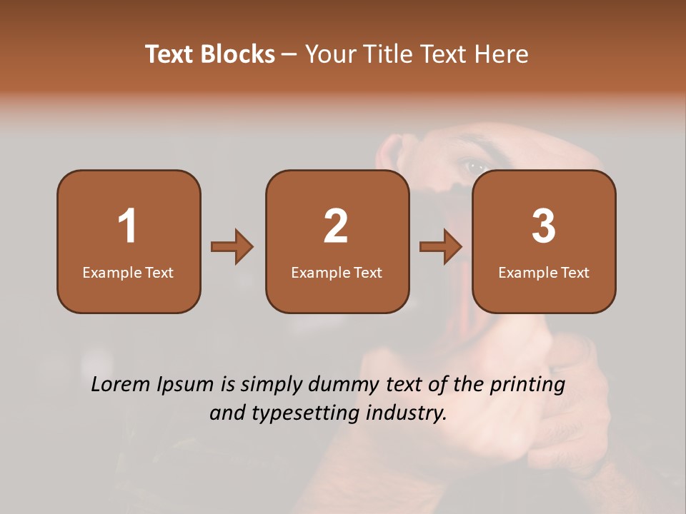 Armor Warrior Aiming PowerPoint Template