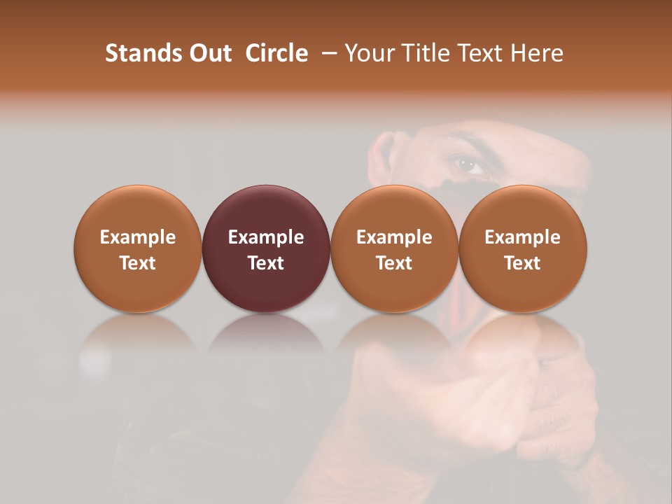 Armor Warrior Aiming PowerPoint Template