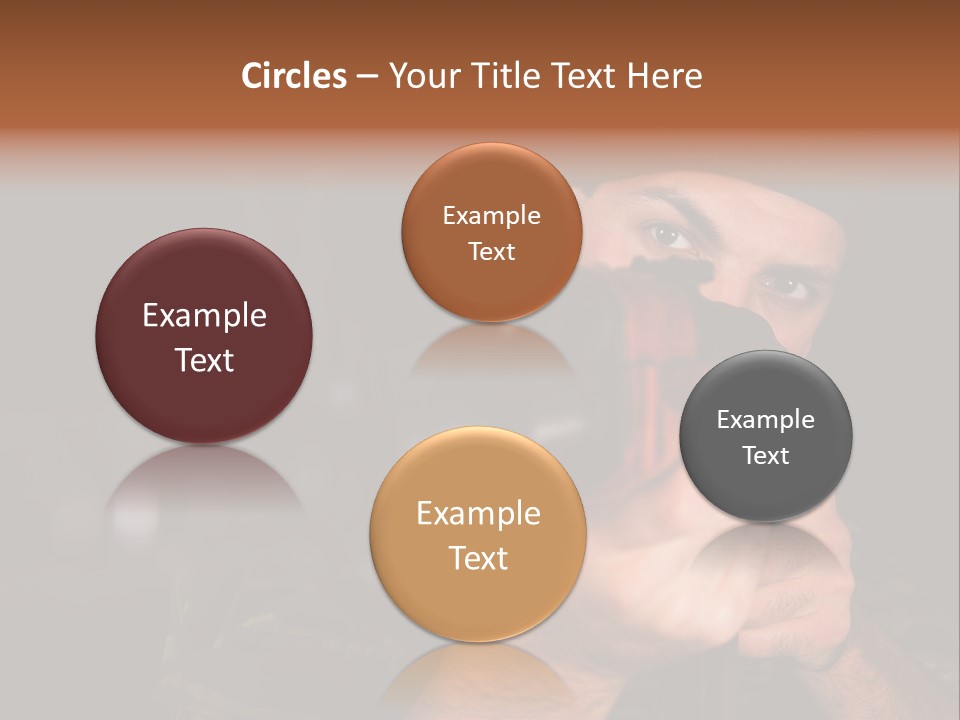 Armor Warrior Aiming PowerPoint Template