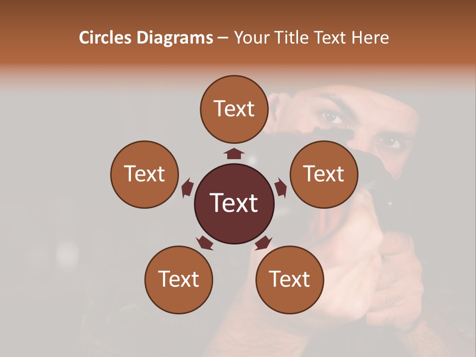 Armor Warrior Aiming PowerPoint Template