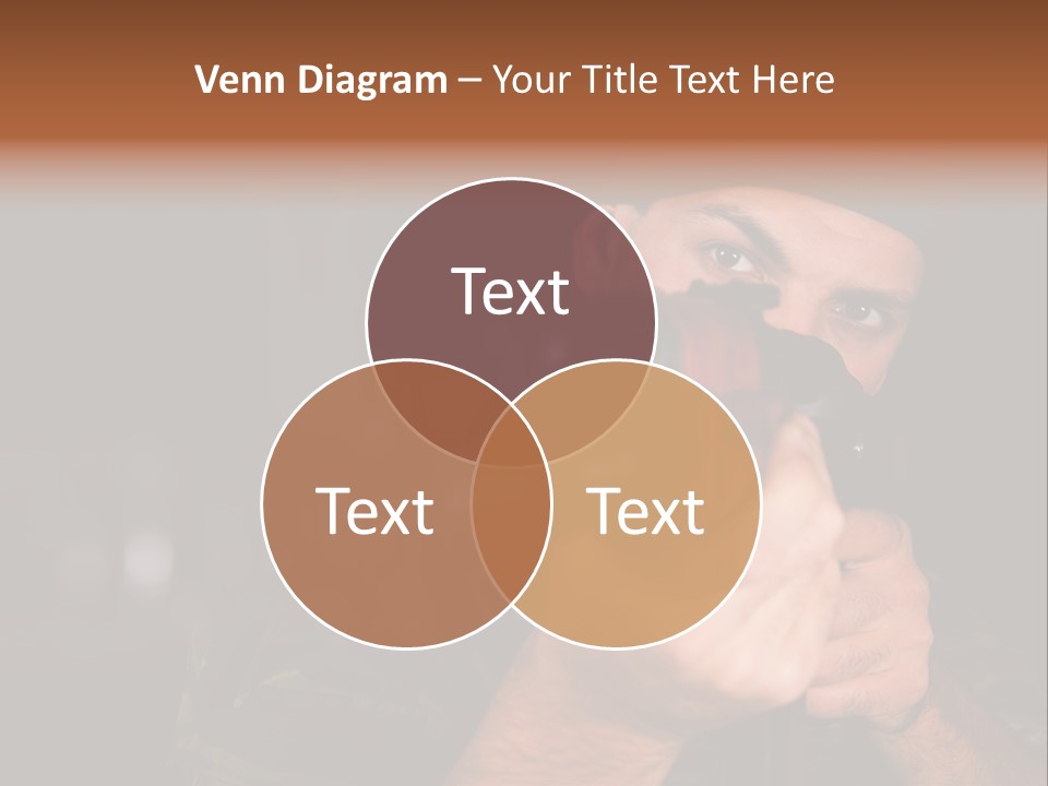 Armor Warrior Aiming PowerPoint Template